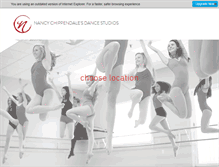 Tablet Screenshot of nancychippendalesdancestudios.com